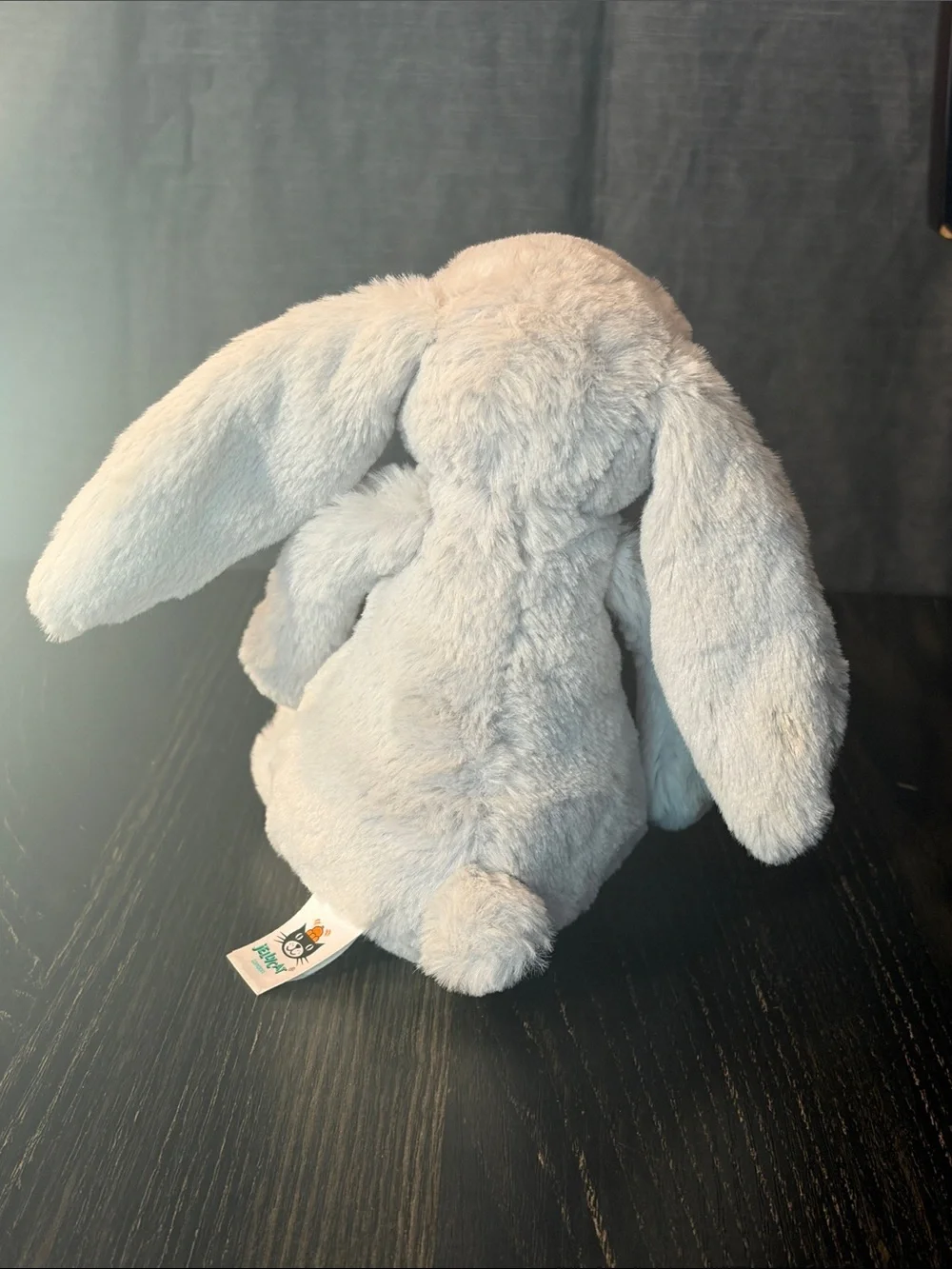 Jellycat Light Gray Bunny Stuffed Animal - Soft Comfort Toy
